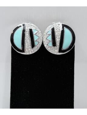 Kenneth Jay Lane - Vintage Art Deco Inspired Clip-on Earrings